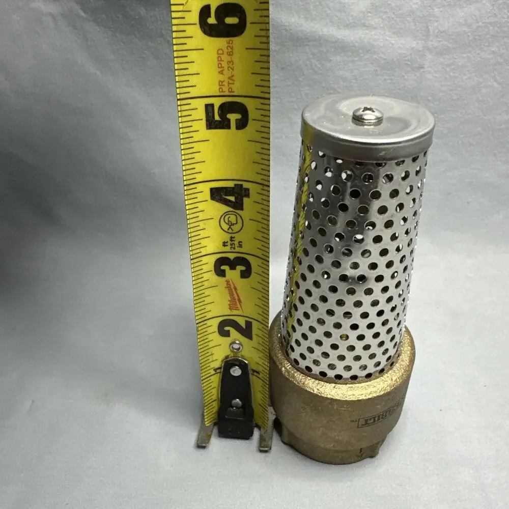 EVERBILT 1 1/4 Inch Brass Foot Valve Lead-Free 200LB